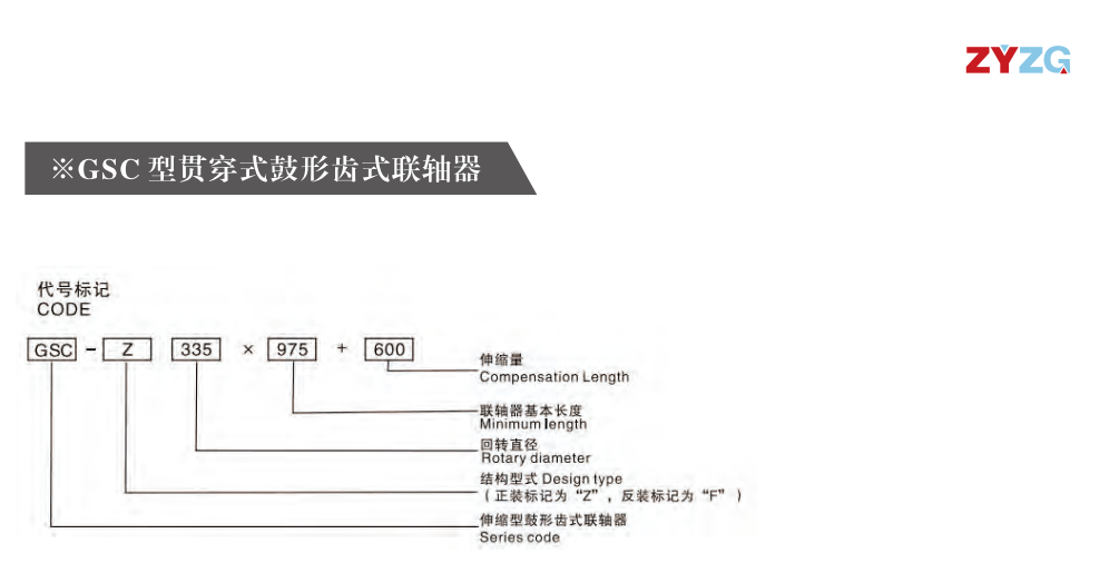 GSC  型贯通式鼓形齿式联轴器